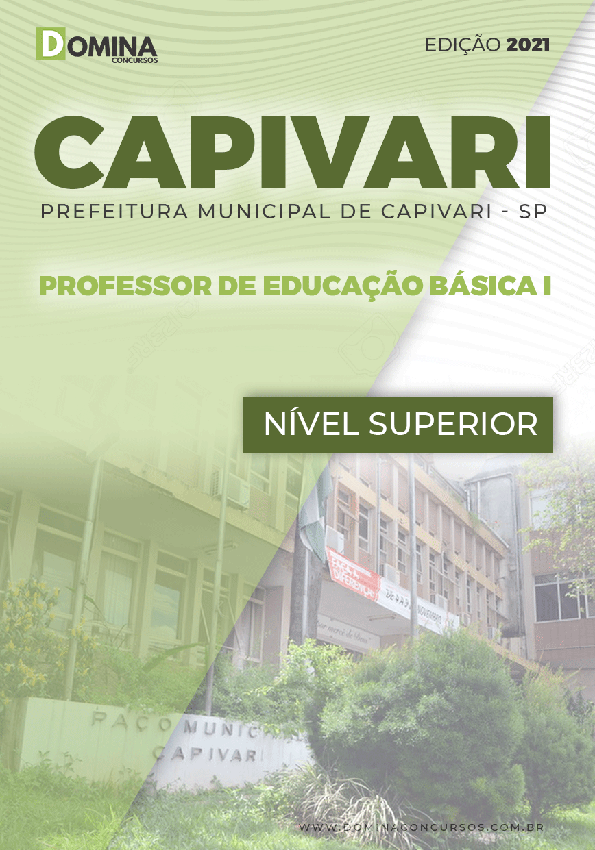 Apostila Pref Capivari SP 2021 Professor de Educação Básica I