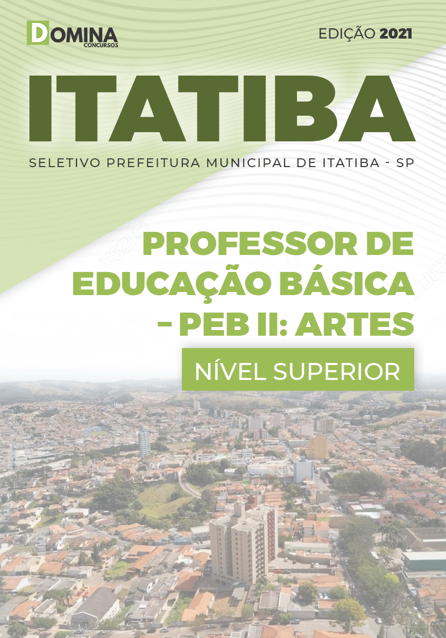 Apostila Pref Itatiba SP 2021 Professor PEB II Artes