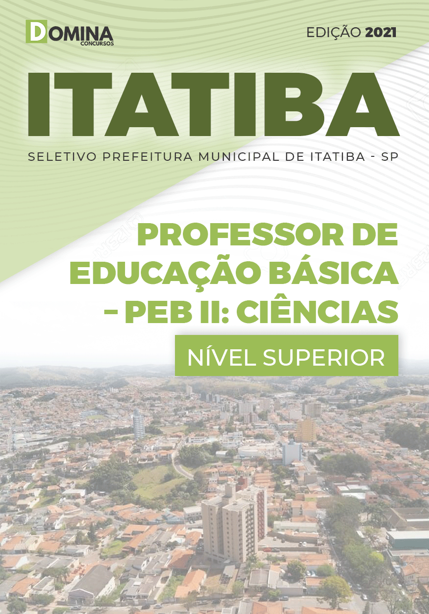 Apostila Pref Itatiba SP 2021 Professor PEB II Ciências