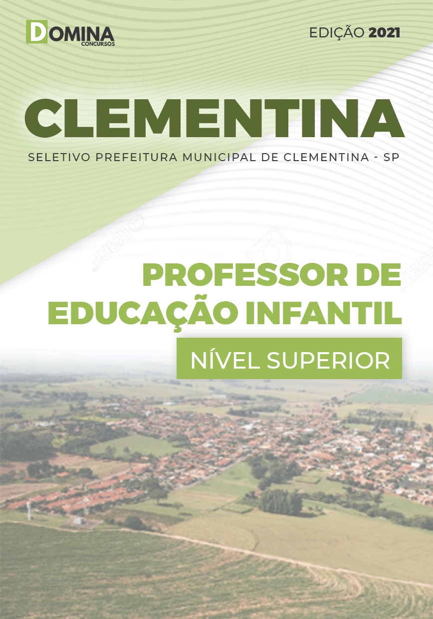 Apostila Pref Clementina SP 2021 Professor Educação Infantil