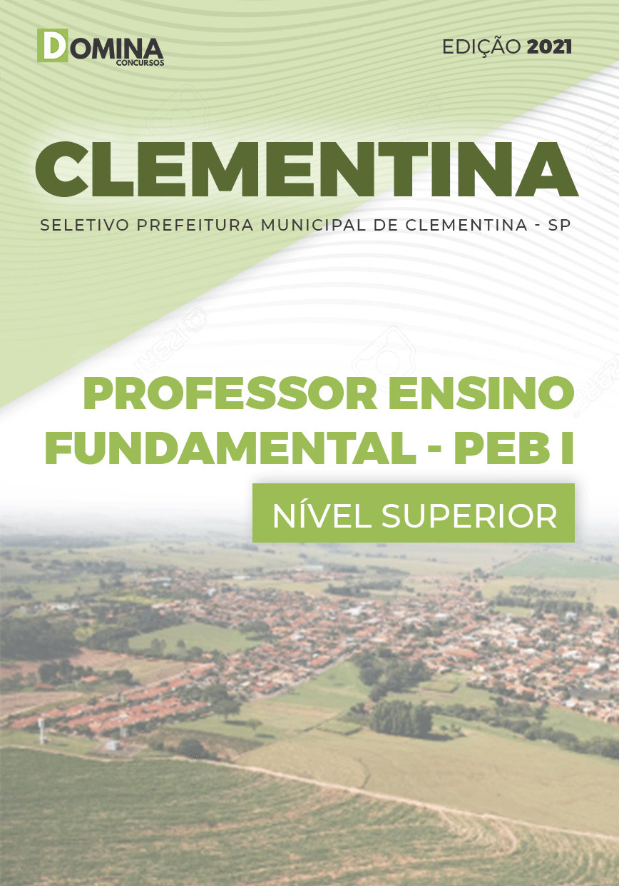 Apostila Pref Clementina SP 2021 Professor Fundamental