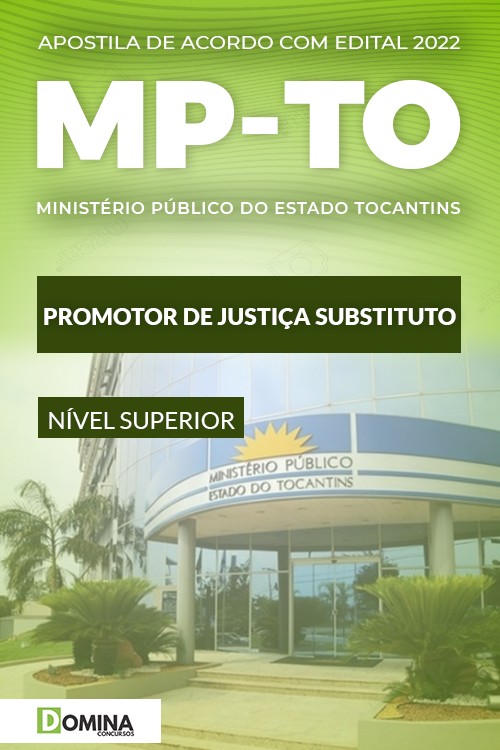 Apostila MP TO 2022 Promotor de Justiça Substituto