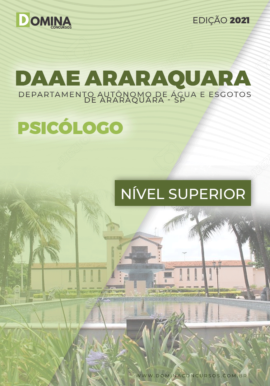Apostila Concurso DAAE Araraquara SP 2021 Psicólogo