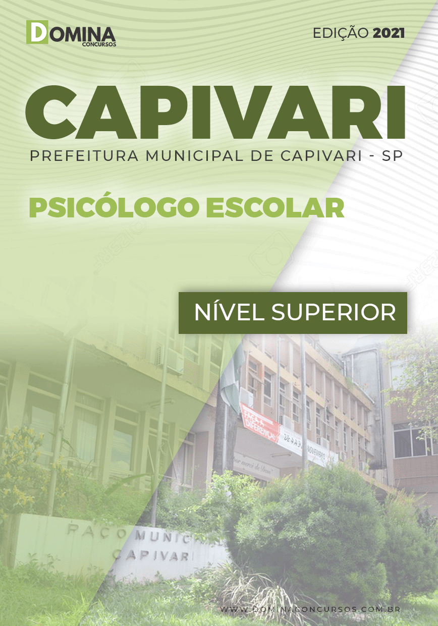 Apostila Concurso Pref Capivari SP 2021 Psicólogo Escolar