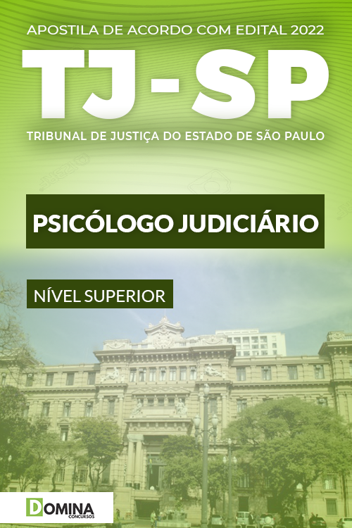 Apostila Digital Concurso TJ SP 2022 Psicólogo Judiciário
