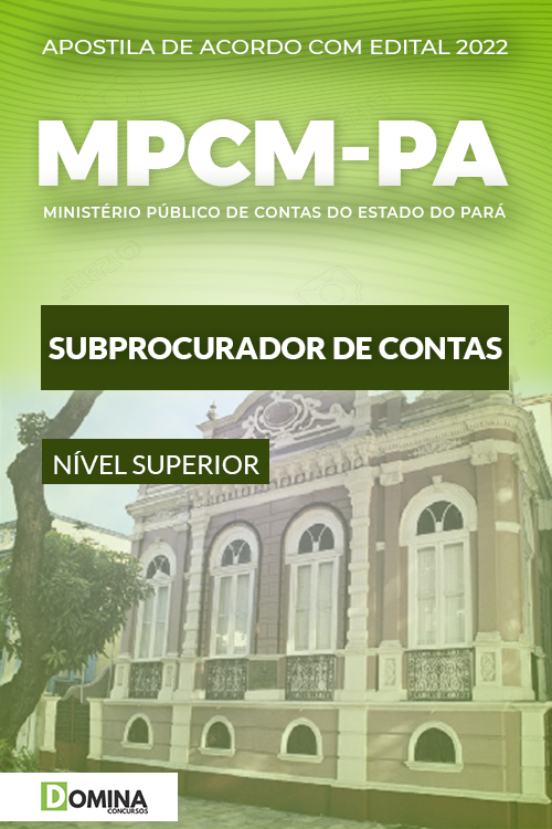 Apostila MPCM PA 2022 SubProcurador de Contas