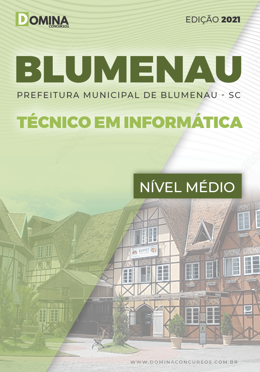 Apostila Concurso Blumenau SC 2022 Técnico em Informática