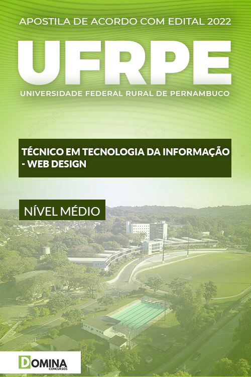 Apostila Concurso UFRPE 2022 Técnico de TI Webdesign