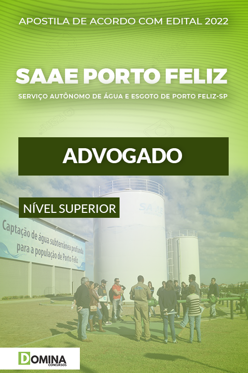 Apostila Concurso SAAE Porto Feliz SP 2022 Advogado