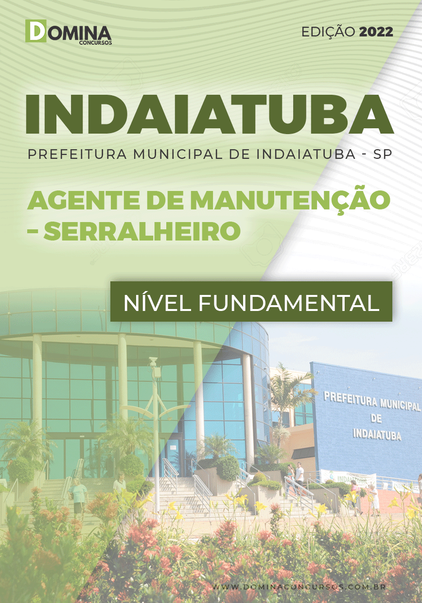 Apostila Pref Indaiatuba SP 2022 Agente Manutenção Serralheiro