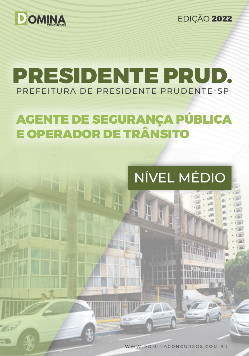 Apostila Presidente Prudente SP 2022 Agente Segurança Pública