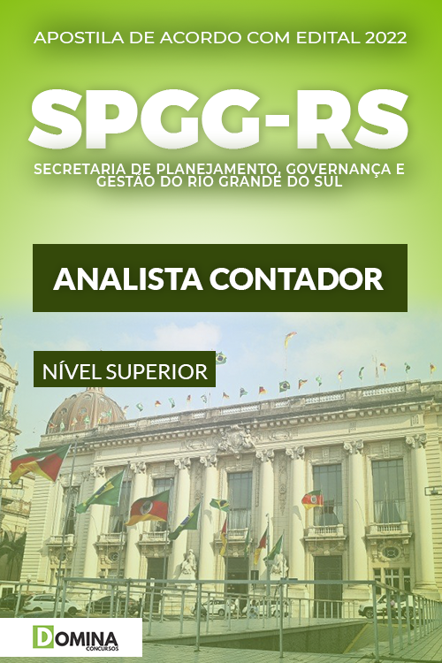 Apostila Concurso SPGG RS 2022 Analista Contador