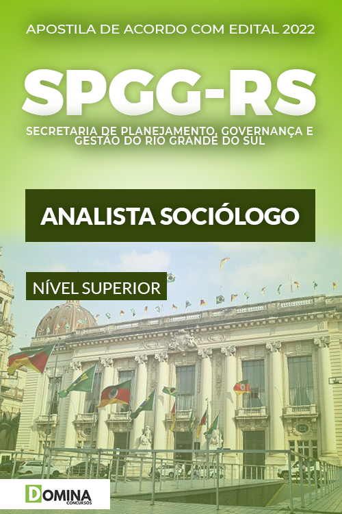 Apostila Concurso SPGG RS 2022 Analista Sociólogo