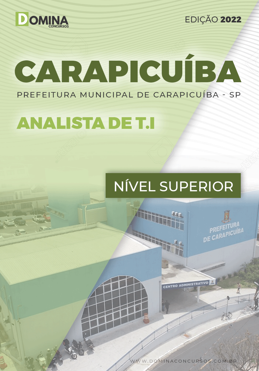 Apostila Concurso Carapicuíba SP 2022 Analista de TI