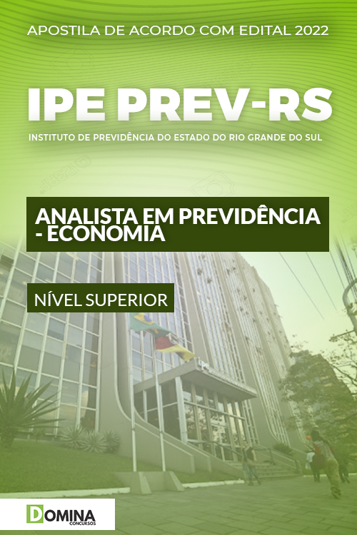 Apostila IPE Prev RS 2022 Analista em Previdência Economia