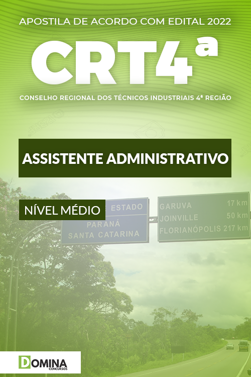 Apostila Concurso CRT 4ª Região 2022 Assistente Administrativo