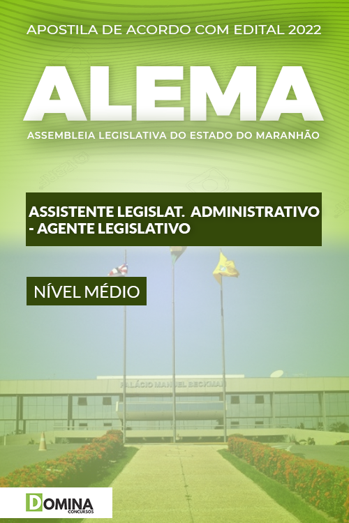 Apostila ALEMA 2022 Assistente Agente Legislativo