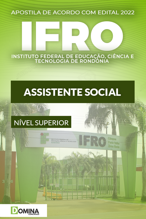 Apostila Concurso IFRO 2022 Assistente Social AOCP