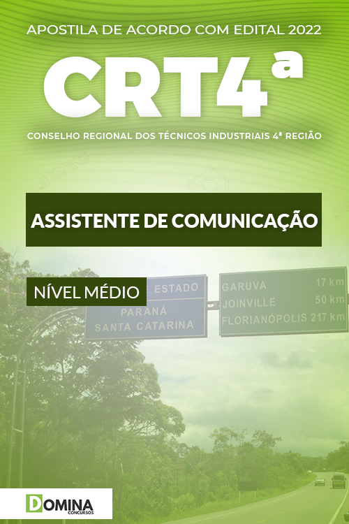 Apostila CRT 4 PR SC 2022 Assistente de Comunicação