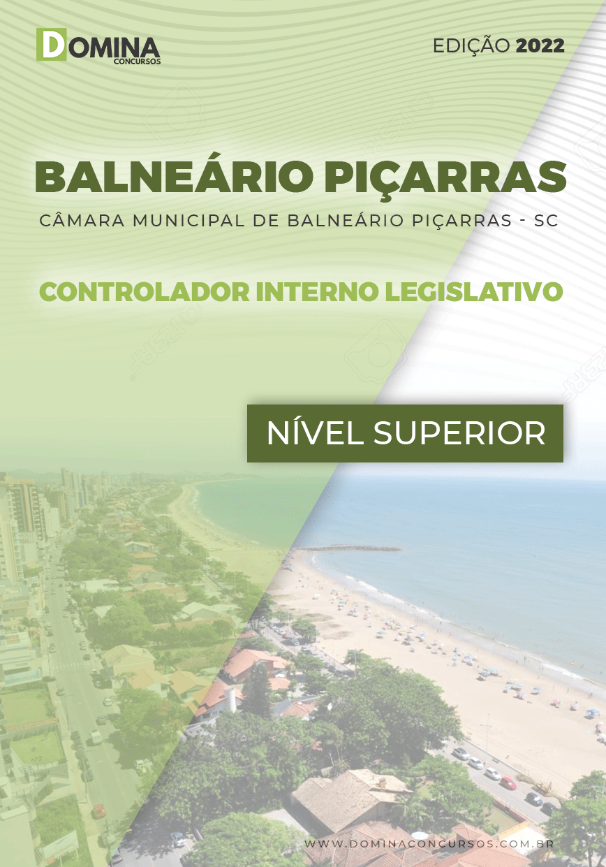 Apostila Câmara Balneário Piçarras SC 2022 Controlador Interno