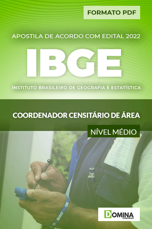 Apostila Concurso IBGE 2022 Coordenador Censitário Área CCA