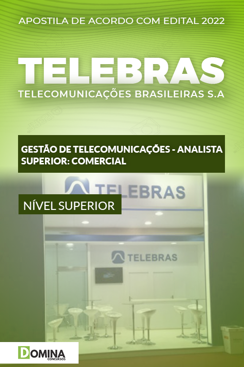 Apostila Concurso TELEBRAS 2022 Analista Superior Comercial