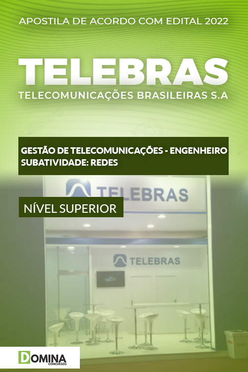 Apostila Concurso TELEBRAS 2022 Engenheiro de Redes