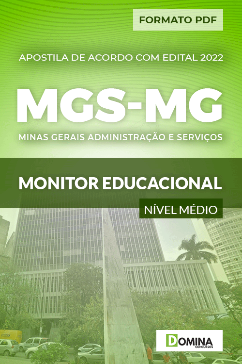 Apostila Seletivo MGS MG 2022 Monitor Educacional