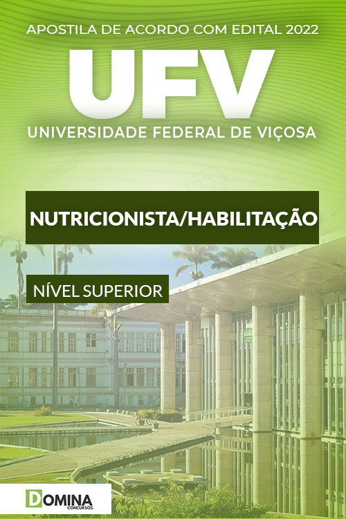 Download Apostila Concurso UFV 2022 Nutricionista