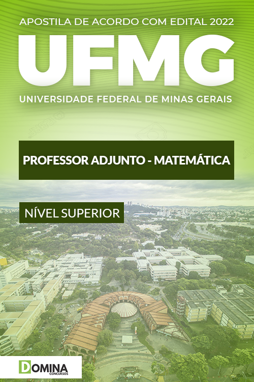 Apostila Concurso UFMG 2022 Professor Adjunto Matemática
