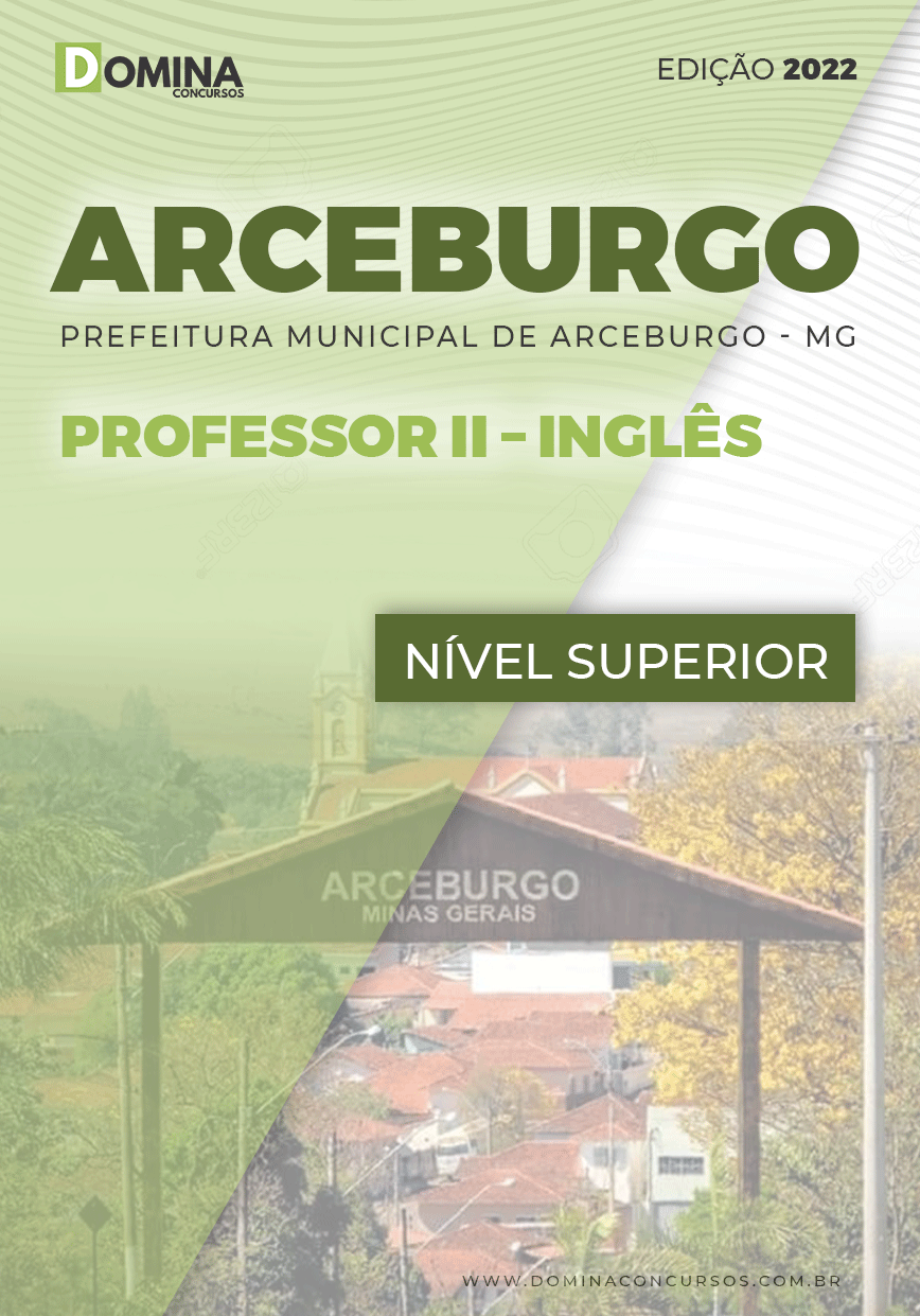 Apostila Concurso Pref Arceburgo MG 2022 Professor II Inglês