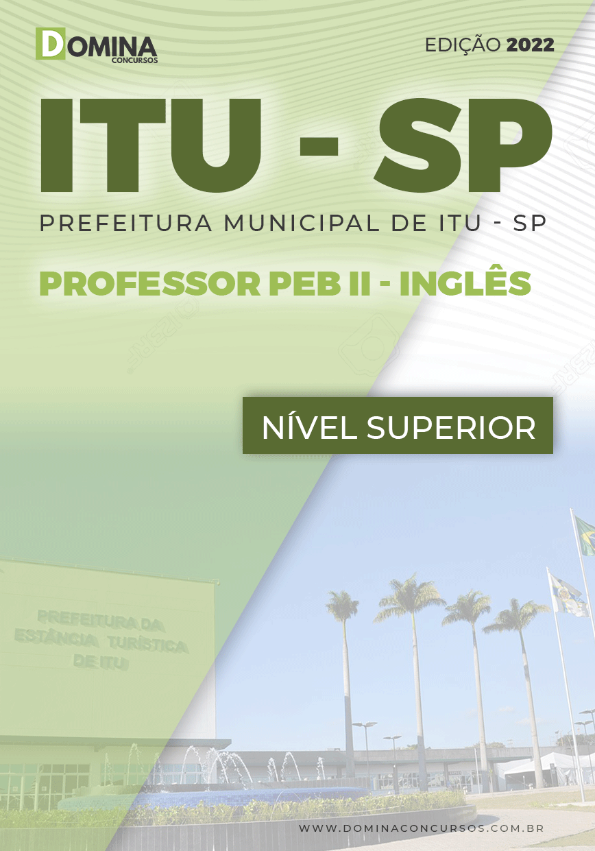 Apostila Concurso Pref Itu SP 2022 Professor PEB II Inglês
