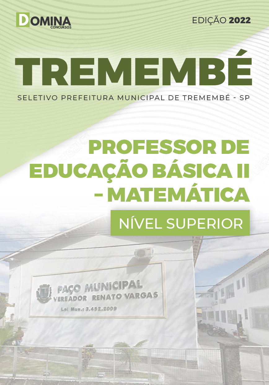 Apostila Pref Tremembé SP 2022 Professor II Matemática