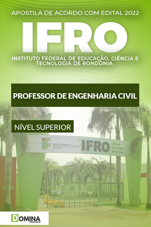 Apostila Concurso IFRO 2022 Professor Engenharia Civil