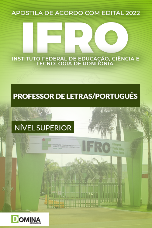 Apostila Concurso IFRO 2022 Professor de Português