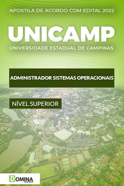 Apostila UNICAMP SP 2022 Administrador de Sistemas Operacionais