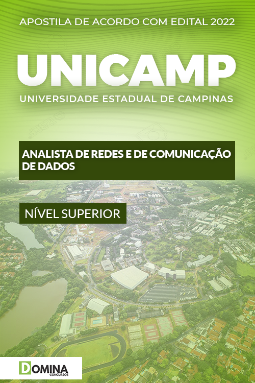 Apostila UNICAMP SP 2022 Analista de Redes Comunicação Dados