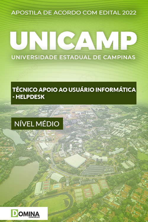 Apostila UNICAMP SP 2022 Profissional Informática Helpdesk