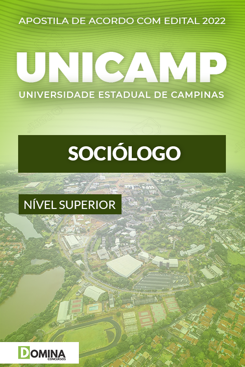 Apostila Digital Concurso UNICAMP SP 2022 Sociólogo