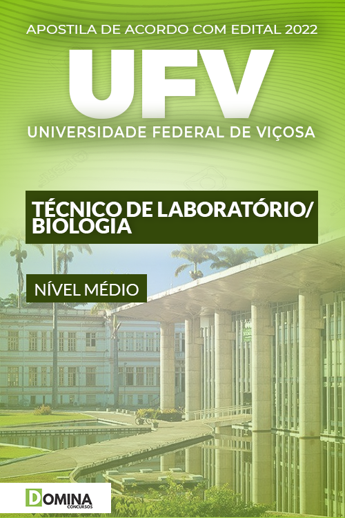 Apostila Concurso UFV 2022 Técnico Laboratório Biologia