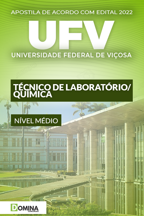 Apostila Concurso UFV 2022 Técnico Laboratório Química
