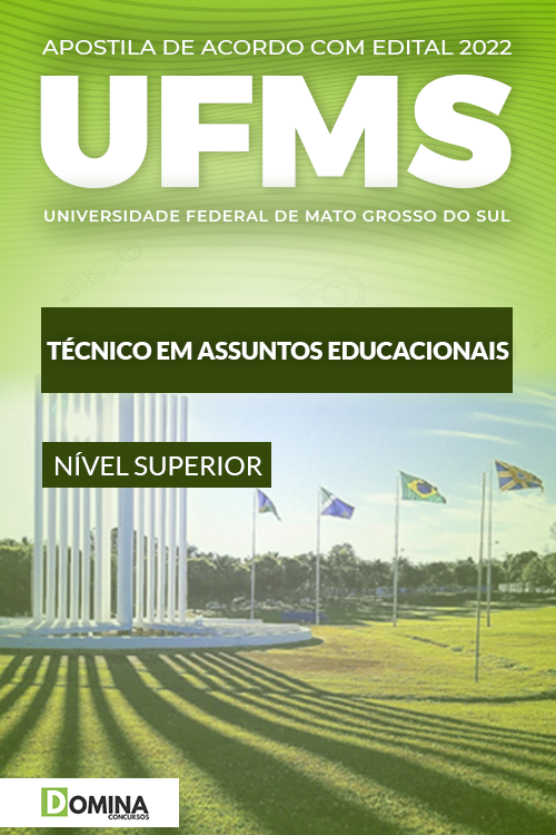 Apostila UFMS 2022 Técnico em Assuntos Educacionais