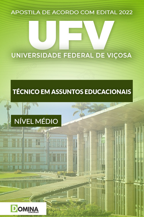Apostila Concurso UFV 2022 Técnico em Assuntos Educacionais