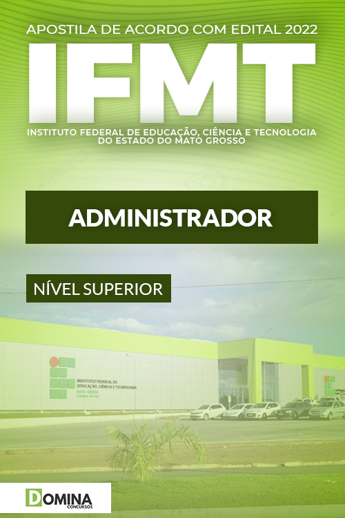 Apostila Concurso IFMT 2022 Administrador