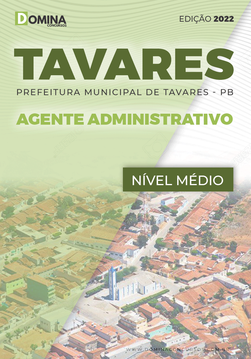 Apostila Prefeitura Tavares PB 2022 Agente Administrativo