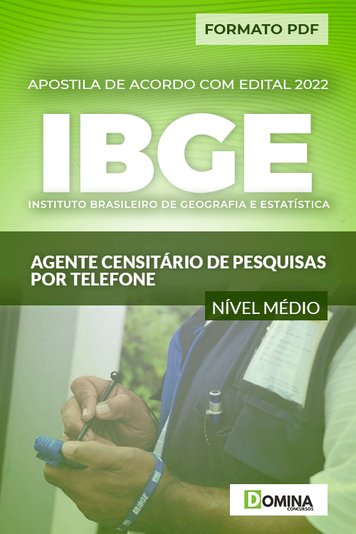 Apostila IBGE 2022 Agente Censitário Pesquisas Telefone