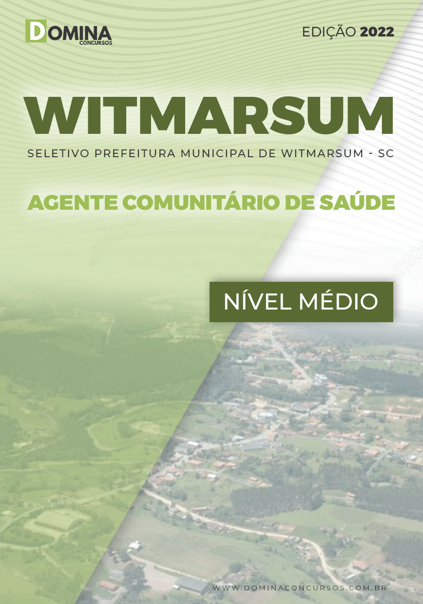 Apostila Witmarsum SC 2022 Agente Comunitário de Saúde