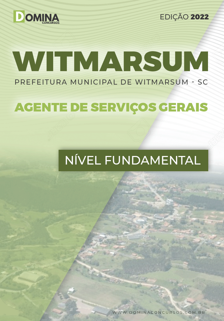 Apostila Witmarsum SC 2022 Agente de Serviços Gerais