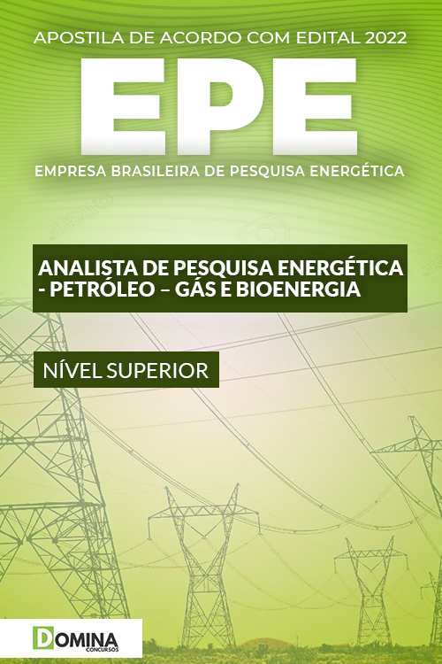 Apostila EPE 2022 Analista Petróleo Gás e Bioenergia