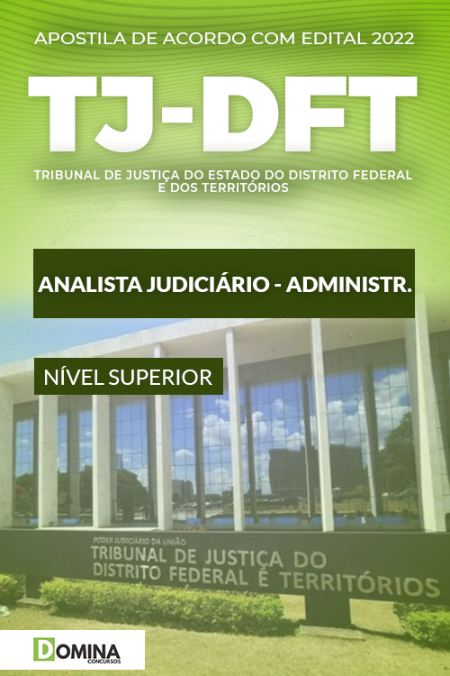 Apostila Concurso TJDFT 2022 Analista Administração